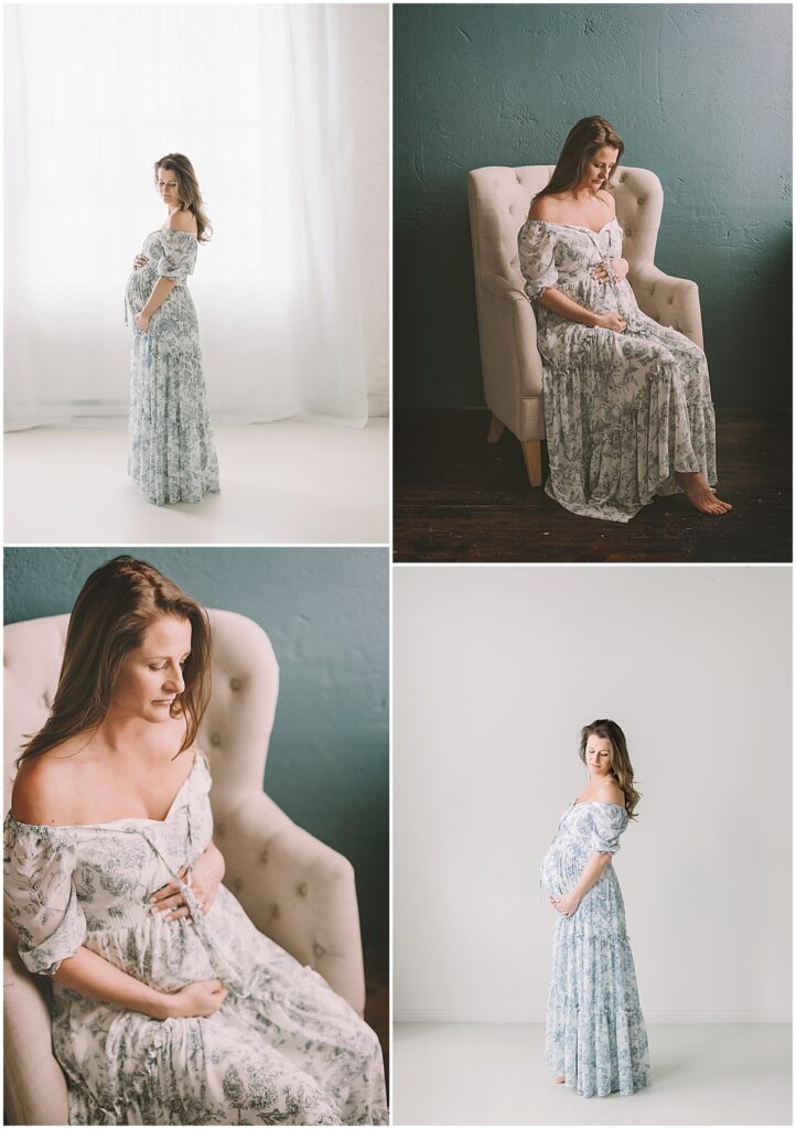 what to wear for summer maternity photos with breathable fabrics and soft colors